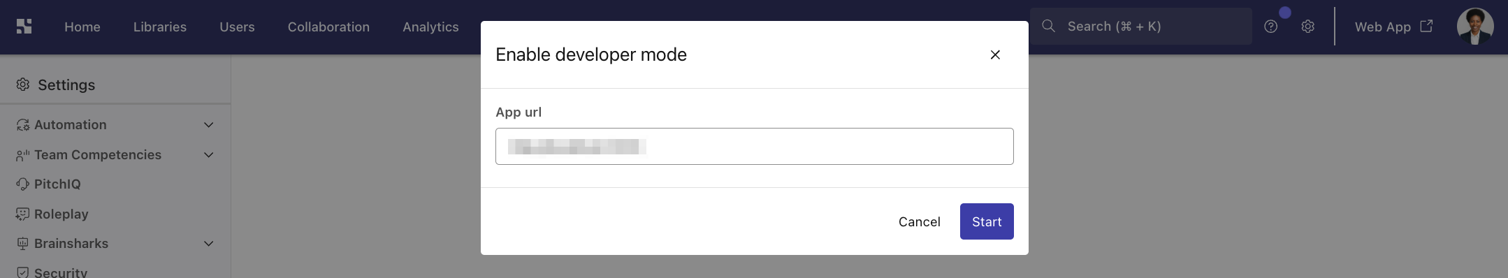 developer mode