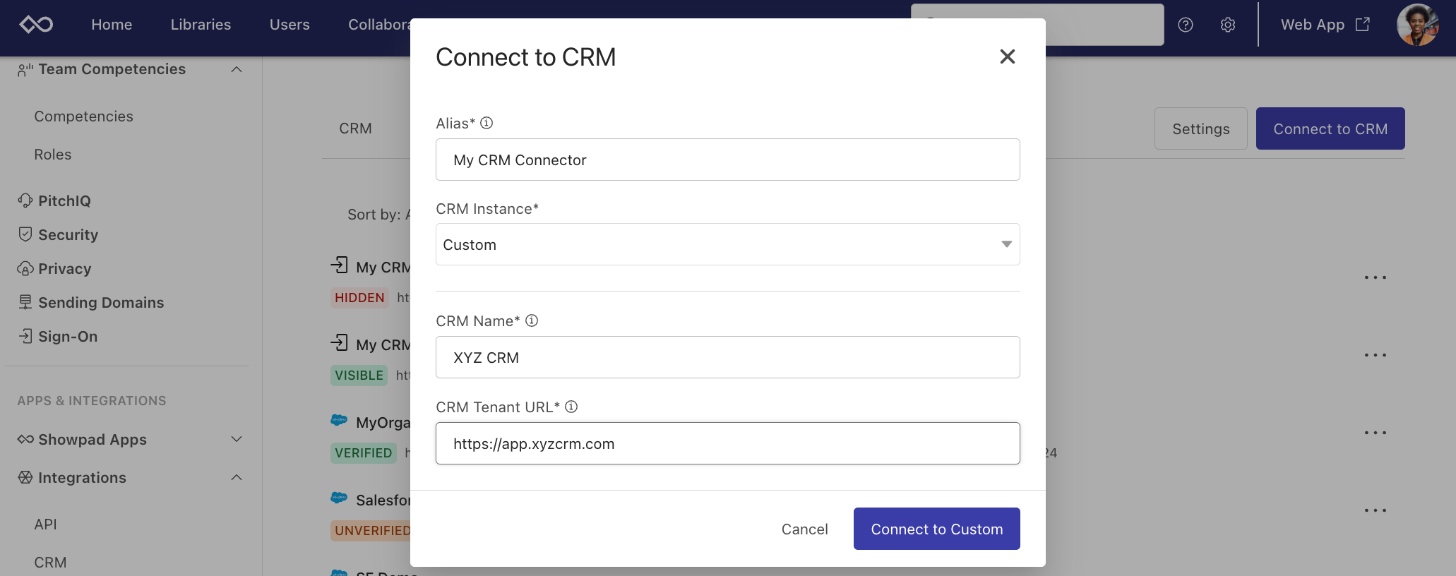 New CRM Connector